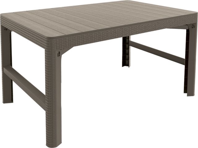 ALLIBERT LYON RATTAN TABLE cappuccino (232296) - záhradný stôl