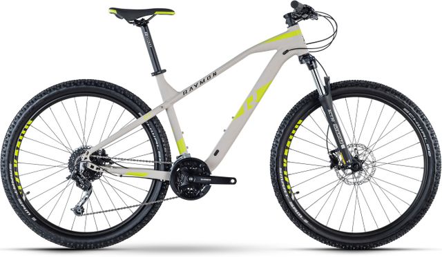 Bicykel RAYMON HardRay Nine 3.0 Lightgrey/Lime Matt, model 2022, L/20,5"