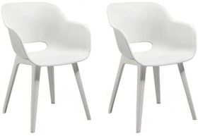 KETER Akola chair 2 pack biela (238358) - stolička 2 ks