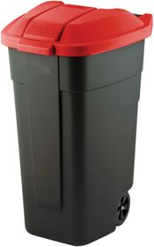KETER REFUSE BIN O/W 110L čierna/červená (214126) - plastová nádoba na odpad