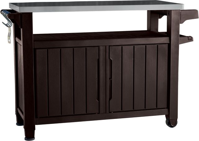 KETER UNITY XL 207L hnedý (230409) Barbeque stôl s úložným priestorom