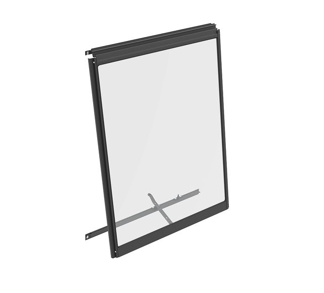stenové ventilačné okno čierne VITAVIA typ V (40000607) sklo 3 mm LG4112