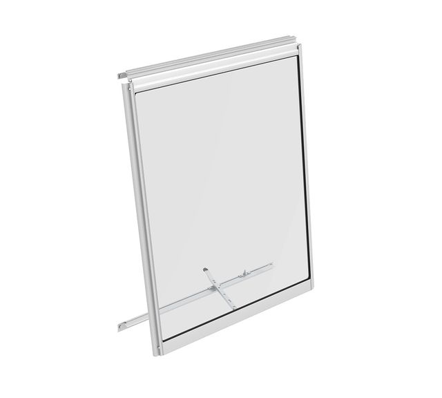 stenové ventilačné okno strieborné VITAVIA typ V (40000545) sklo 3 mm LG4108